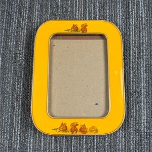 The Bucklers Vintage Yellow Enamel Bunny Picture Frame